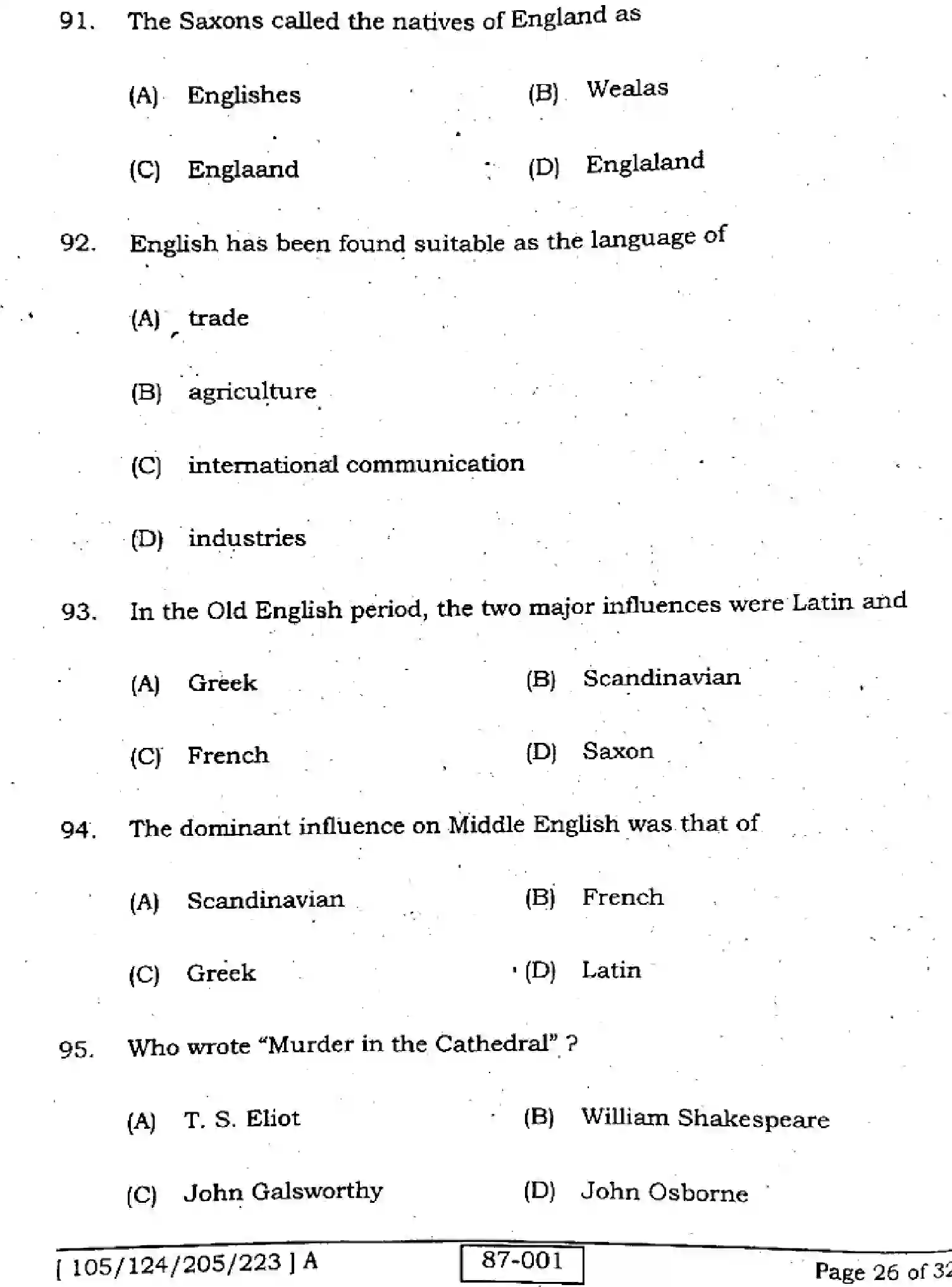 Bihar Board Class 2 2022 ENGLISH-105-124-205-223-A Question Bank - Page 26