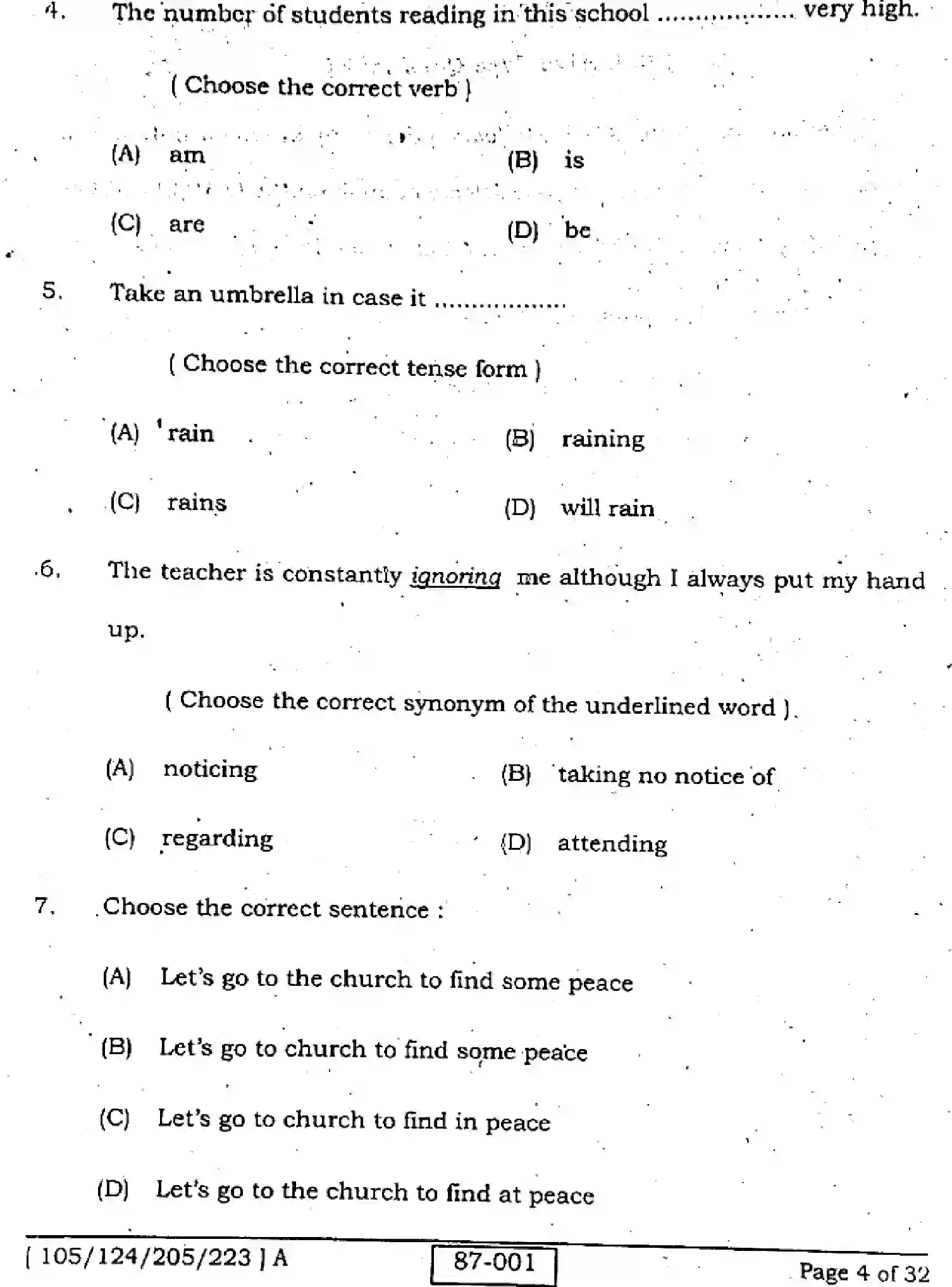 Bihar Board Class 2 2022 ENGLISH-105-124-205-223-A Question Bank - Page 4