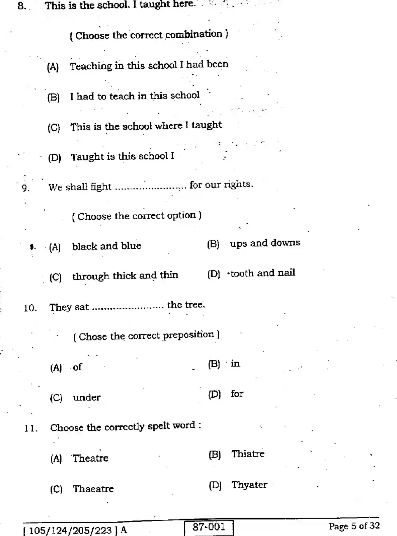 Bihar Board Class 2 2022 ENGLISH-105-124-205-223-A Question Bank - Page 5