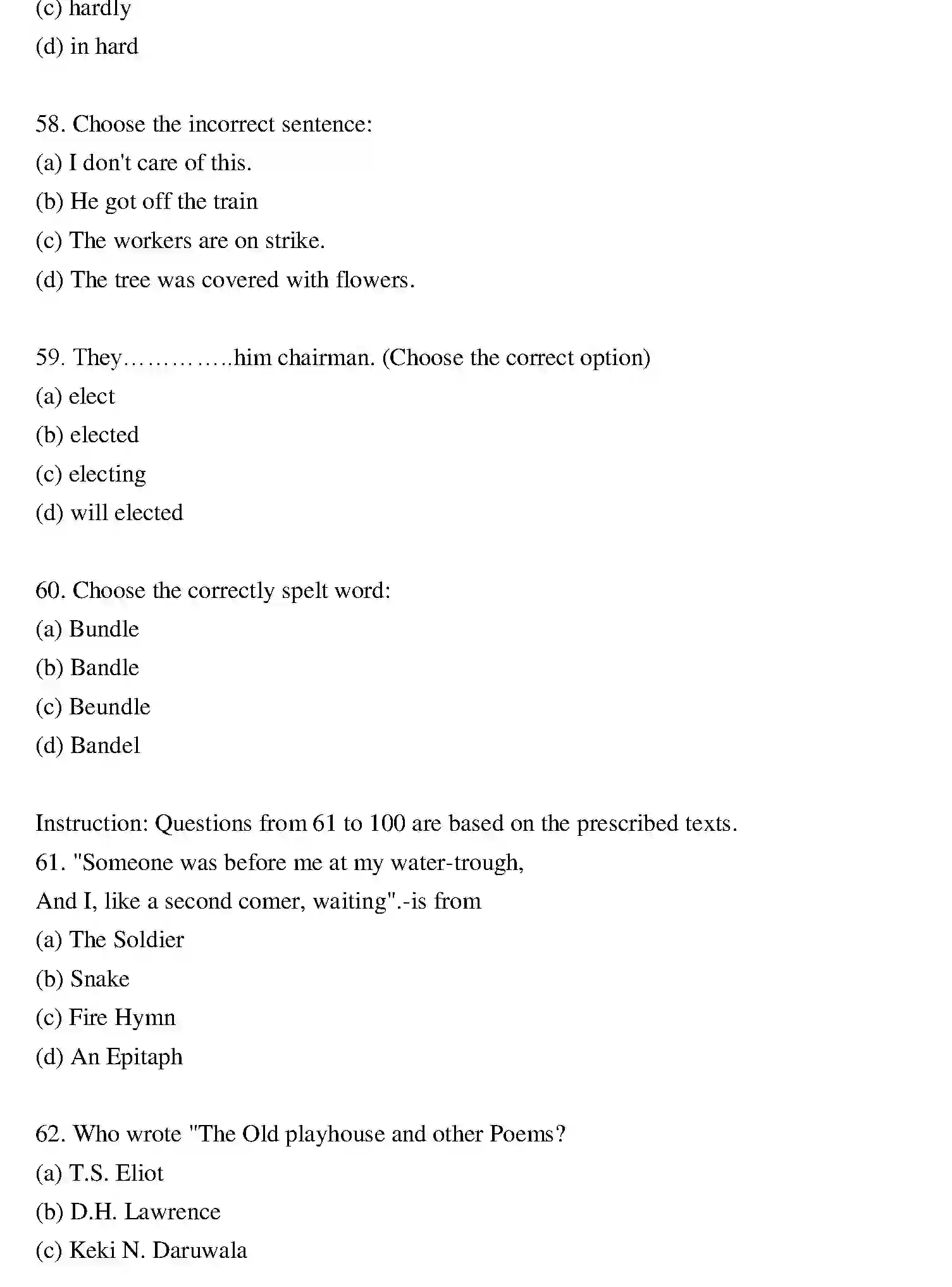 Bihar Board Class 2 2022 ENGLISH Question Bank - Page 12