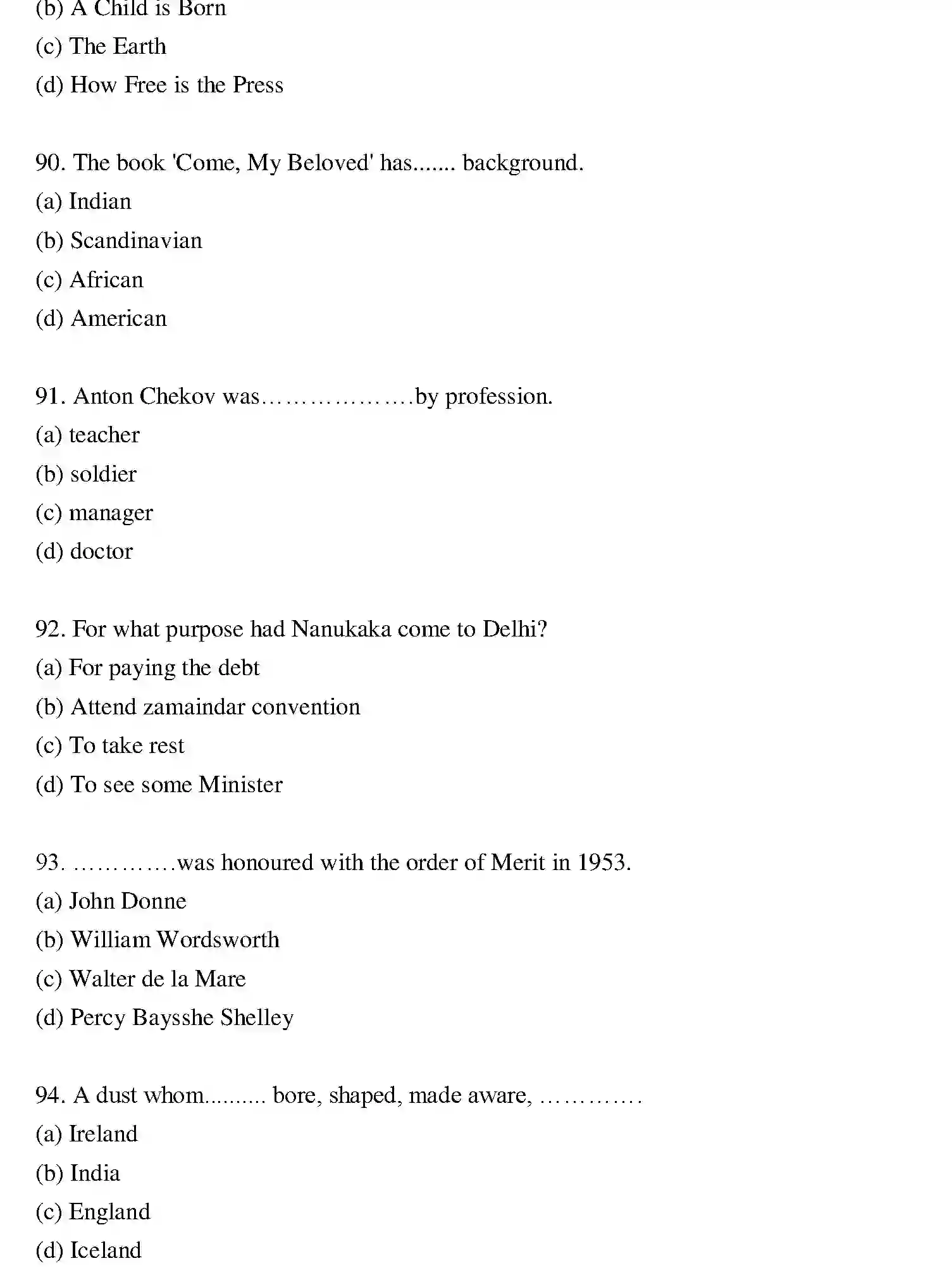 Bihar Board Class 2 2022 ENGLISH Question Bank - Page 18