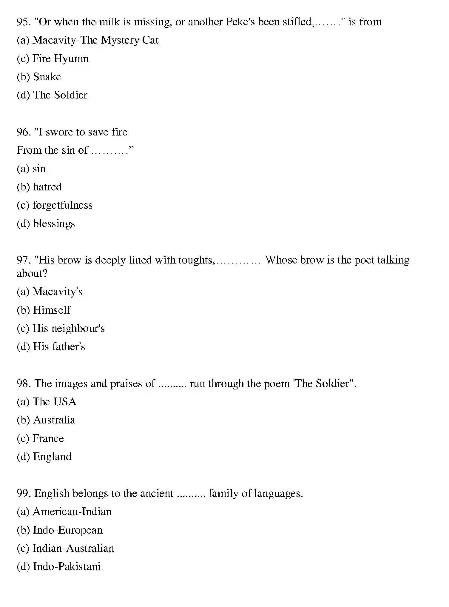 Bihar Board Class 2 2022 ENGLISH Question Bank - Page 19