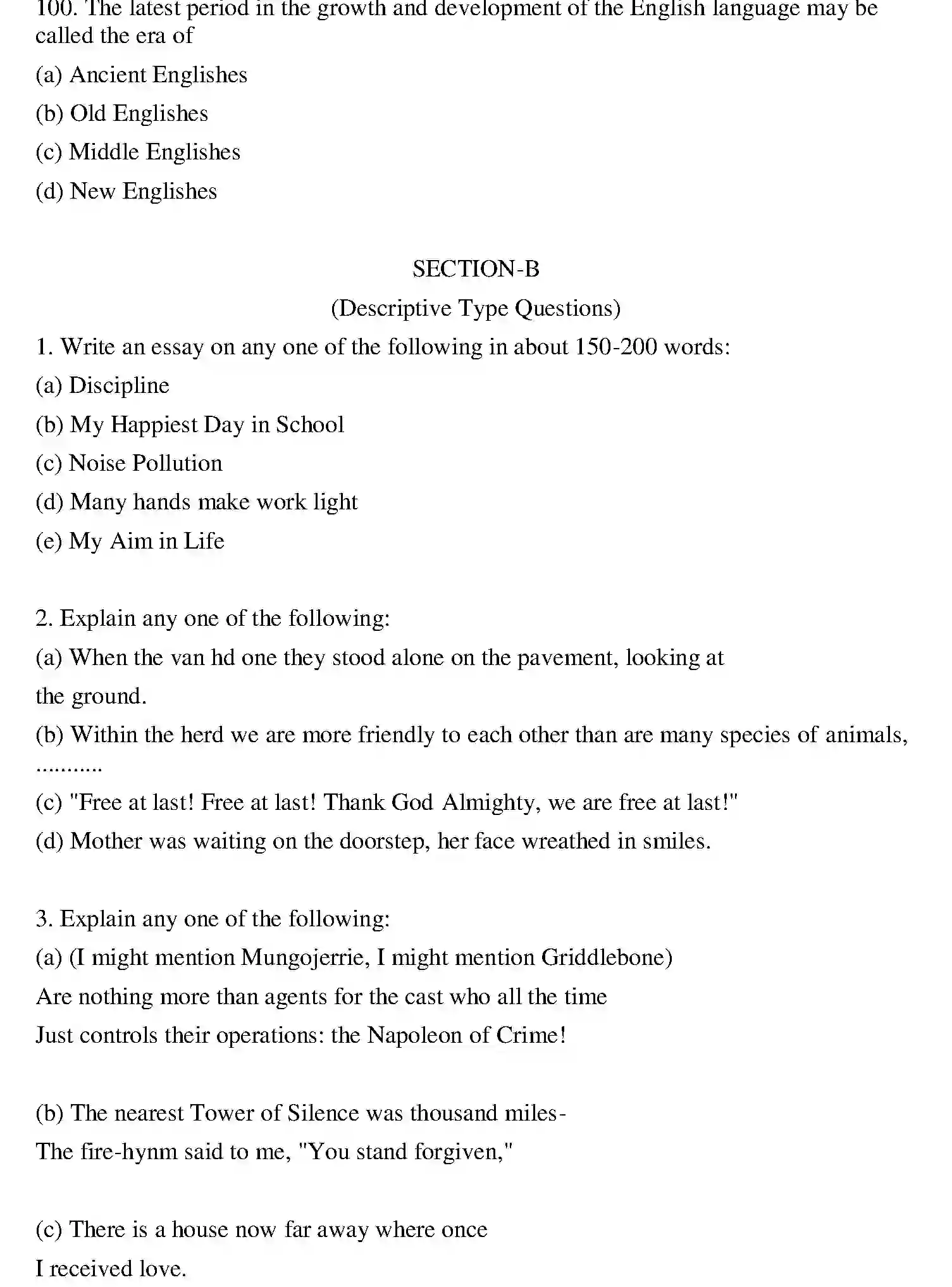 Bihar Board Class 2 2022 ENGLISH Question Bank - Page 20