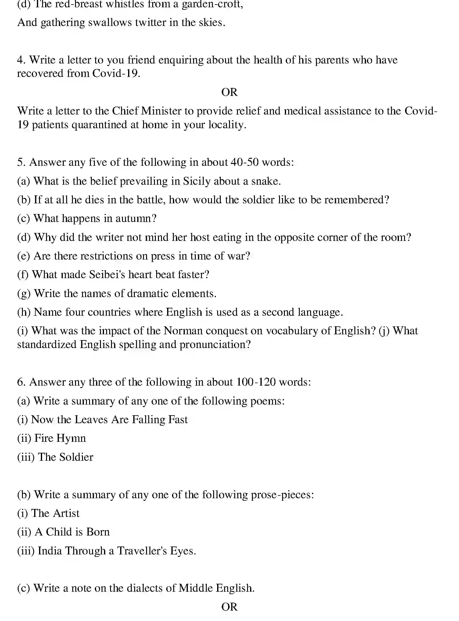 Bihar Board Class 2 2022 ENGLISH Question Bank - Page 21