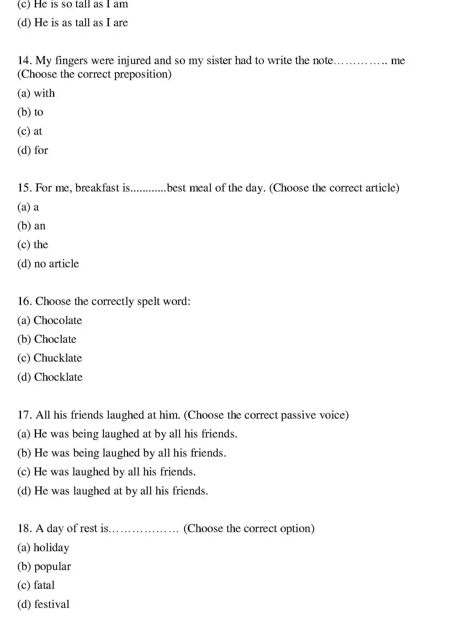 Bihar Board Class 2 2022 ENGLISH Question Bank - Page 4