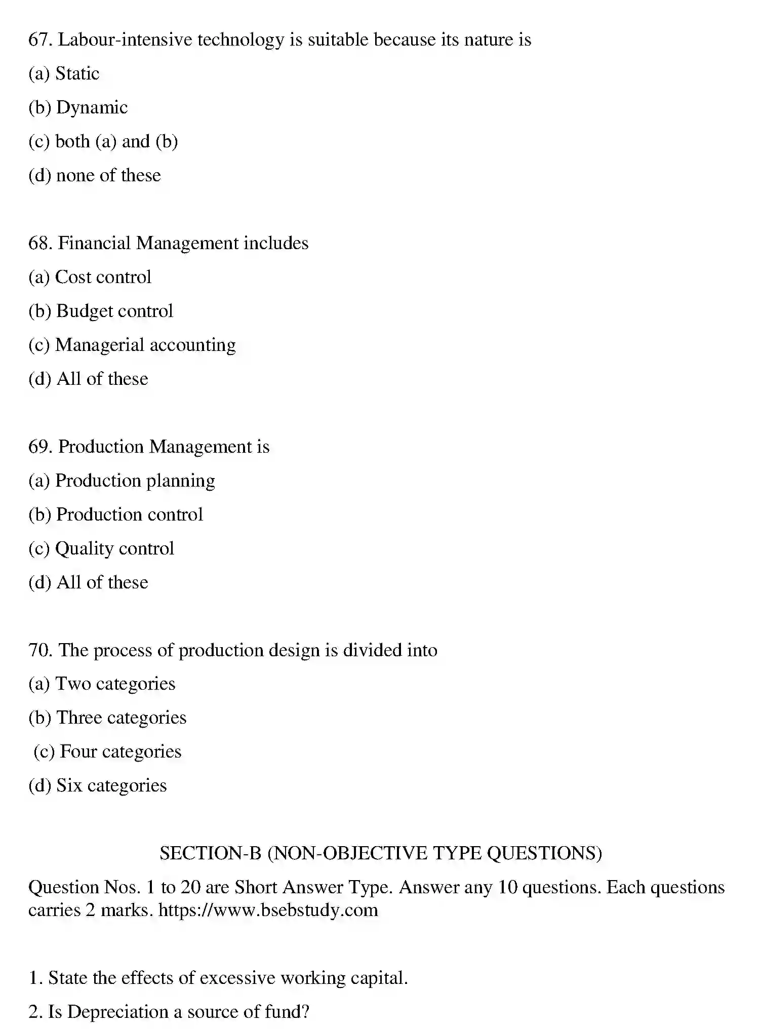 Bihar Board Class 12 2022 ENTREPRENEURSHIP Question Bank - Page 33