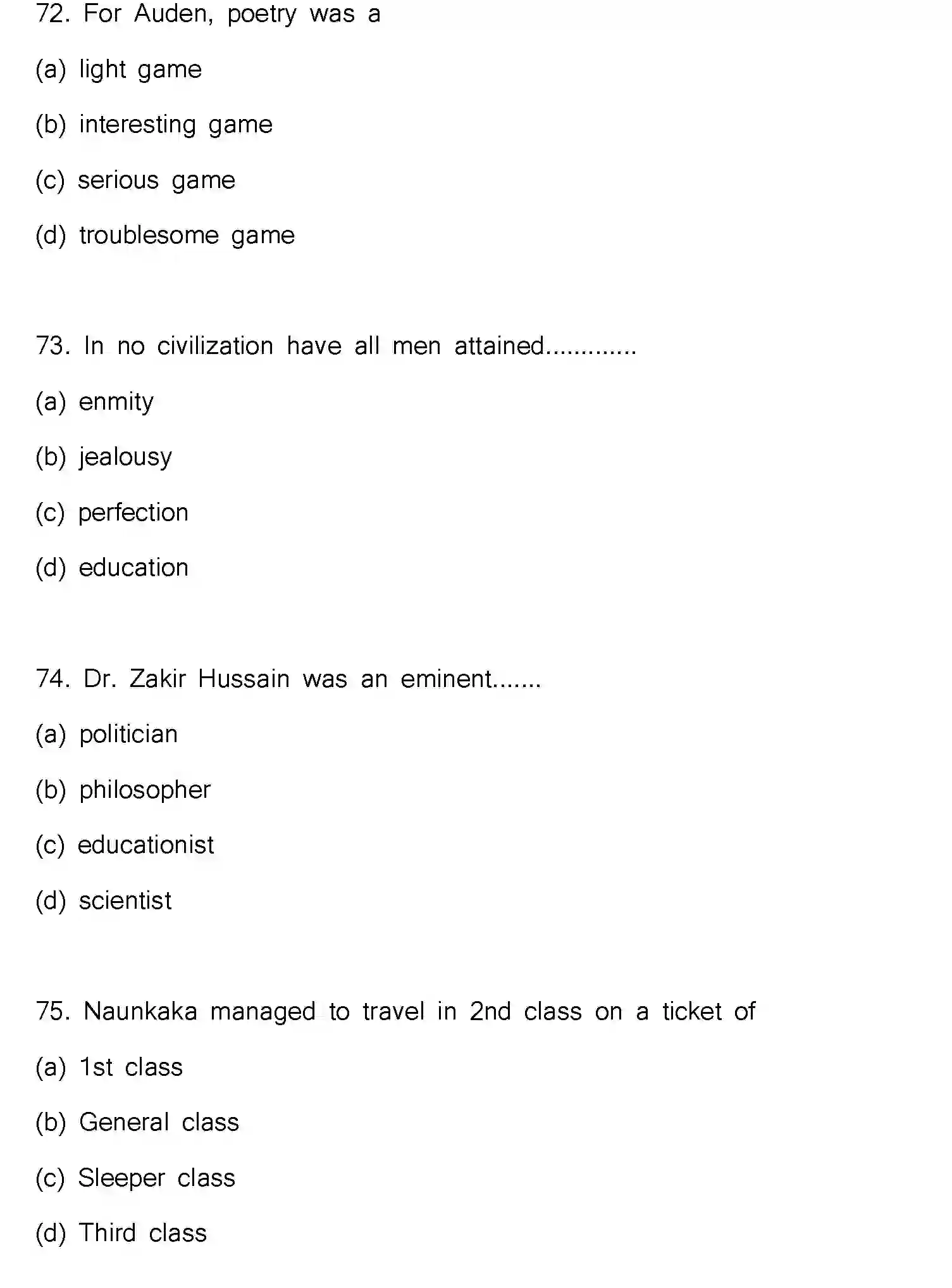 Bihar Board Class 2 2023 ENGLISH Question Bank - Page 20