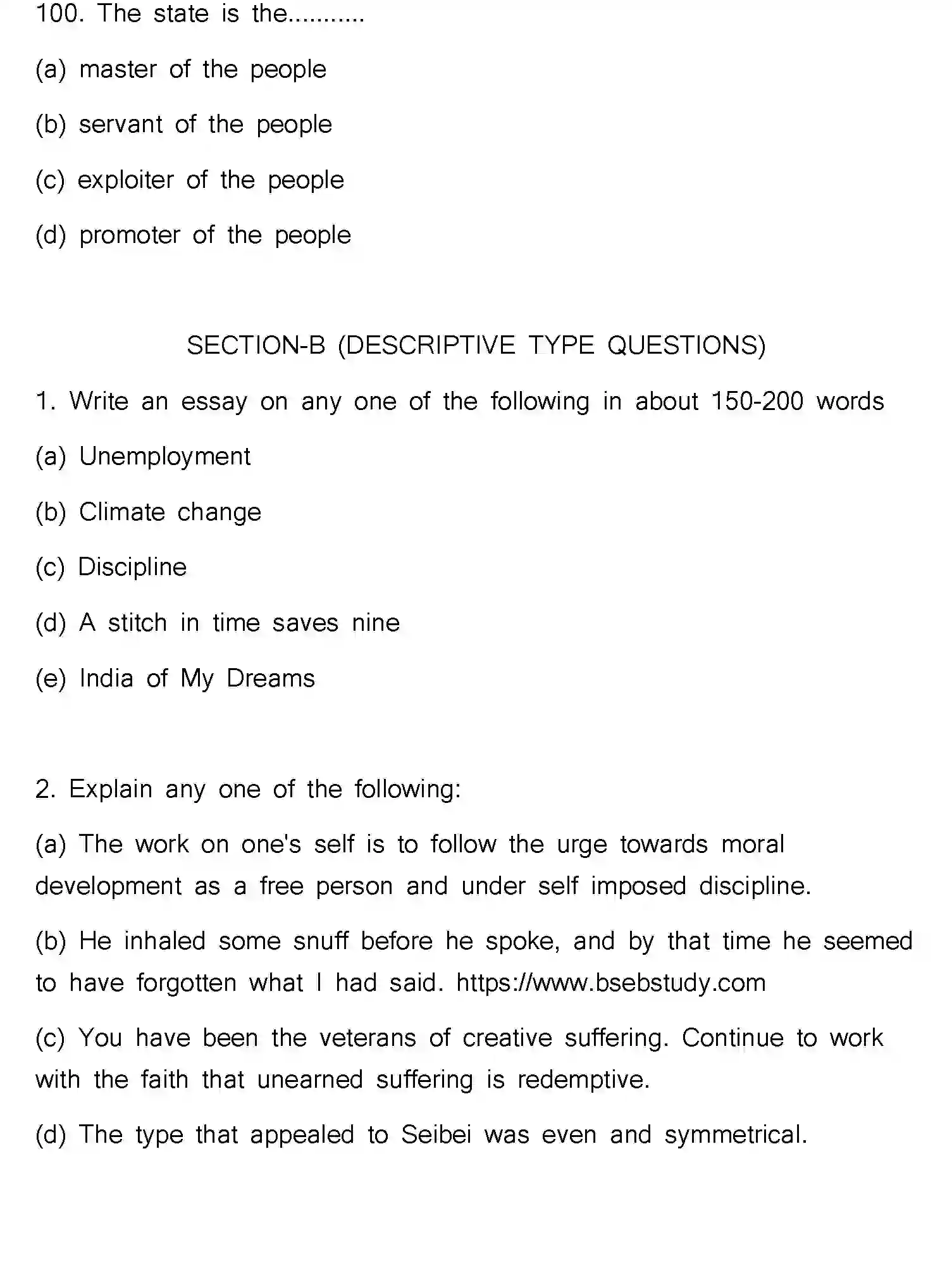 Bihar Board Class 2 2023 ENGLISH Question Bank - Page 27