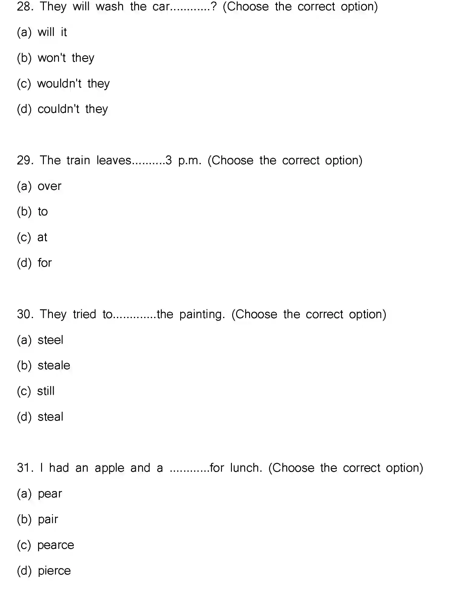 Bihar Board Class 2 2023 ENGLISH Question Bank - Page 9