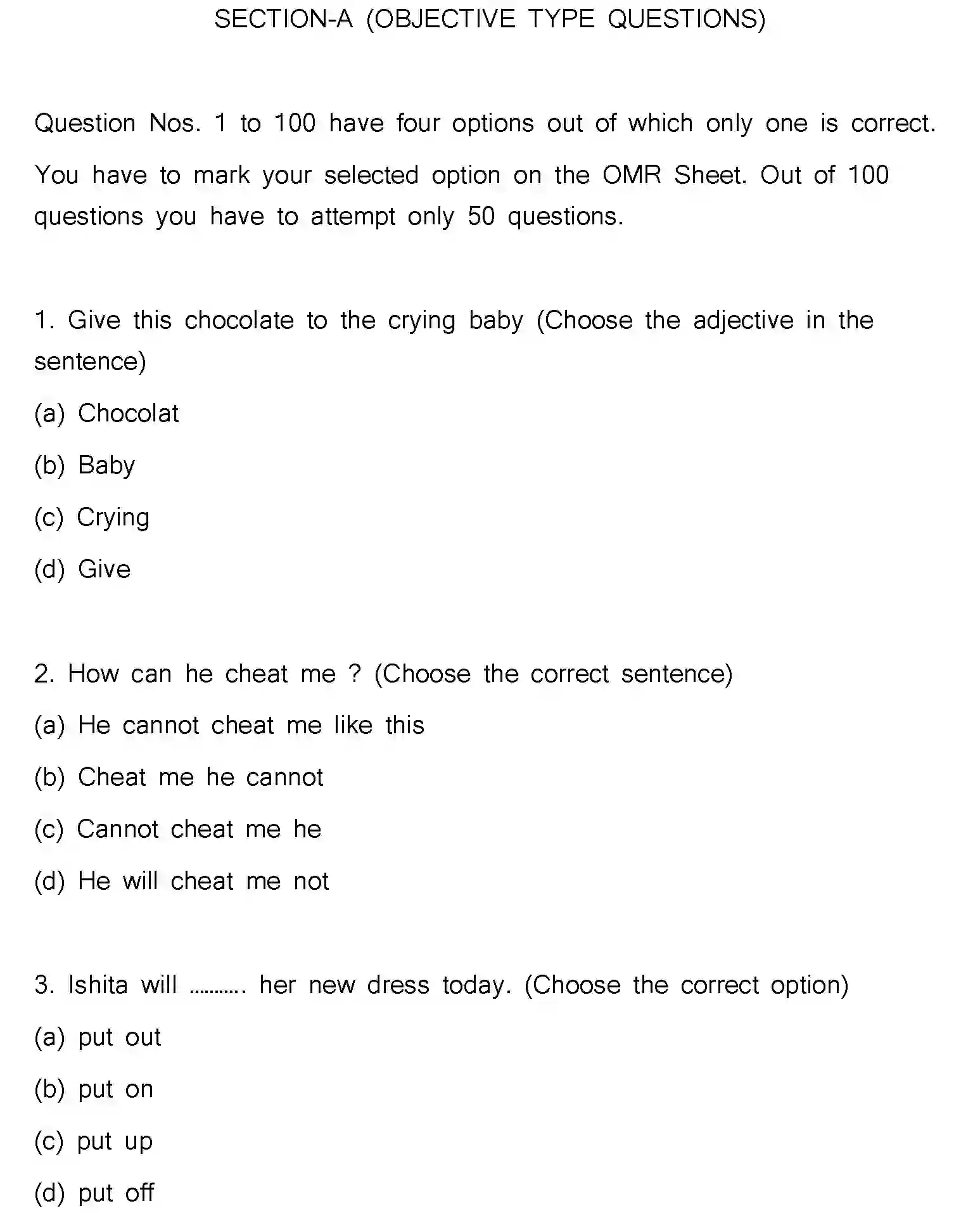 Bihar Board Class 2 2023 ENGLISH-V2 Question Bank - Page 2