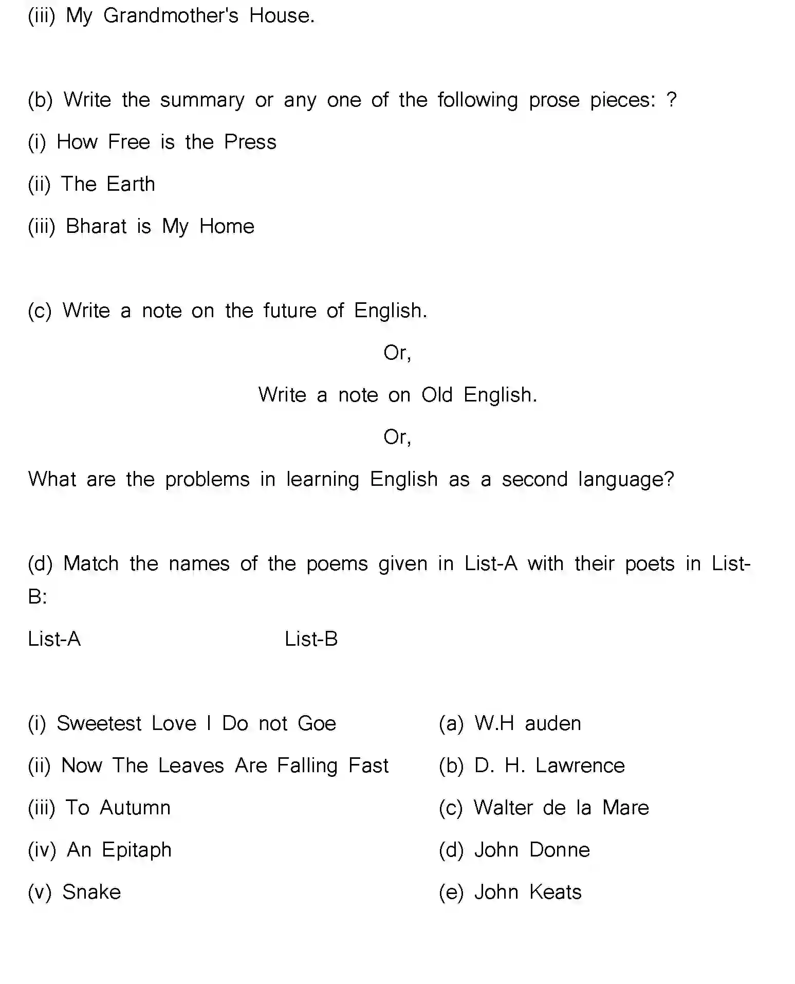 Bihar Board Class 2 2023 ENGLISH-V2 Question Bank - Page 31