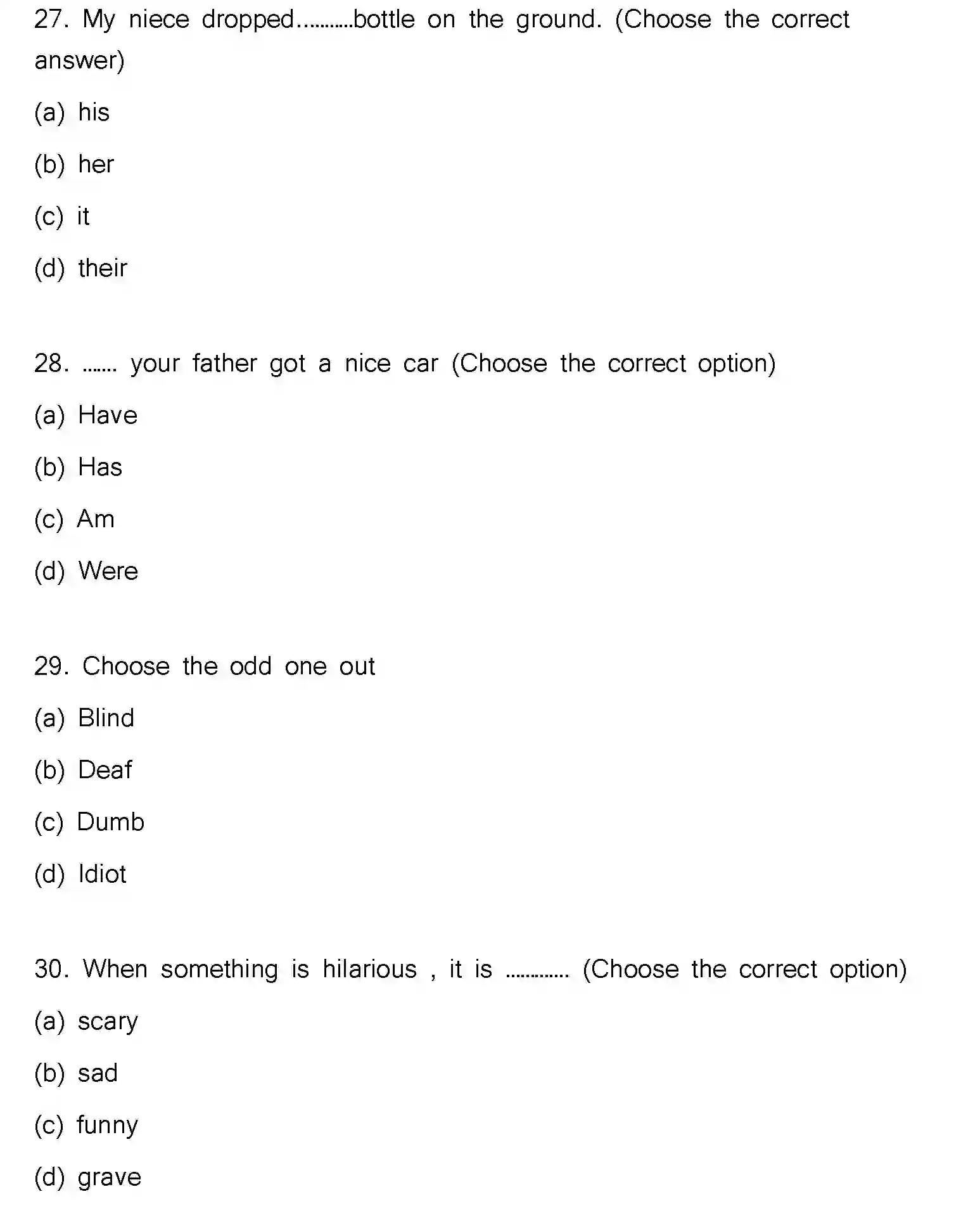 Bihar Board Class 2 2023 ENGLISH-V2 Question Bank - Page 9