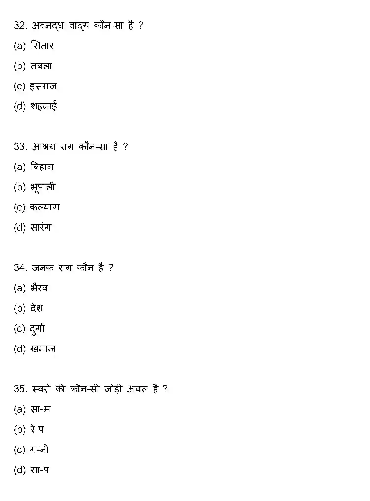 Bihar Board Class 2 2023 MUSIC Question Bank - Page 10