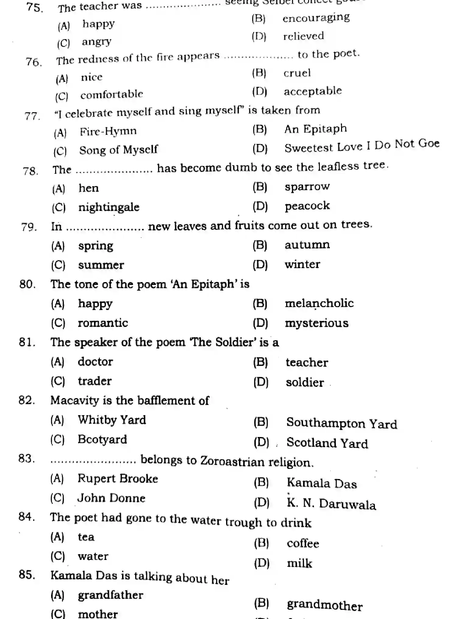 Bihar Board Class 2 2024 ENGLISH-105-124-205-223-305-330-SENT-UP-SET-A Question Bank - Page 12