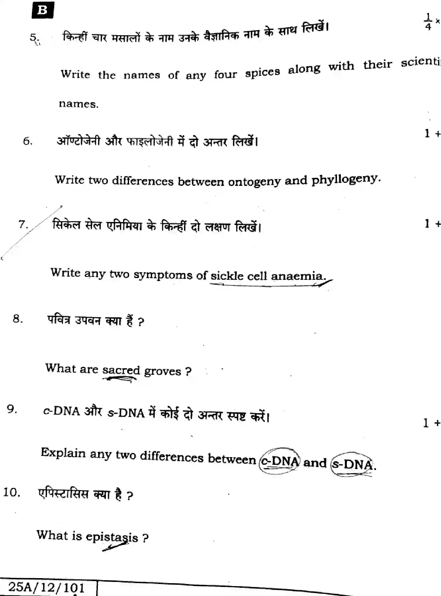 Bihar Board Class 2 2025 BIOLOGY-119-SET-B Question Bank - Page 36