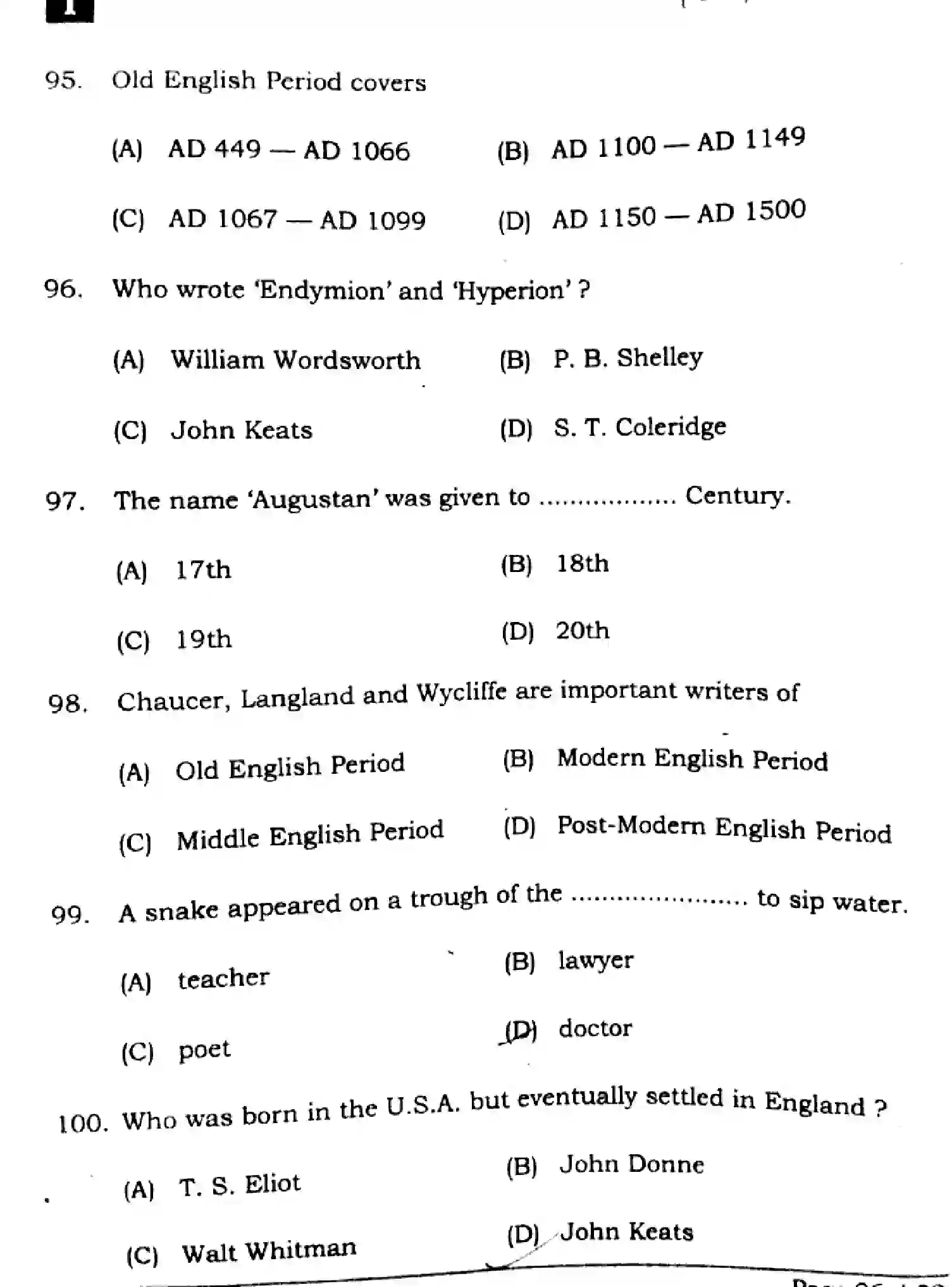 Bihar Board Class 2 2025 ENGLISH-105-124-205-223-SET-1 Question Bank - Page 26
