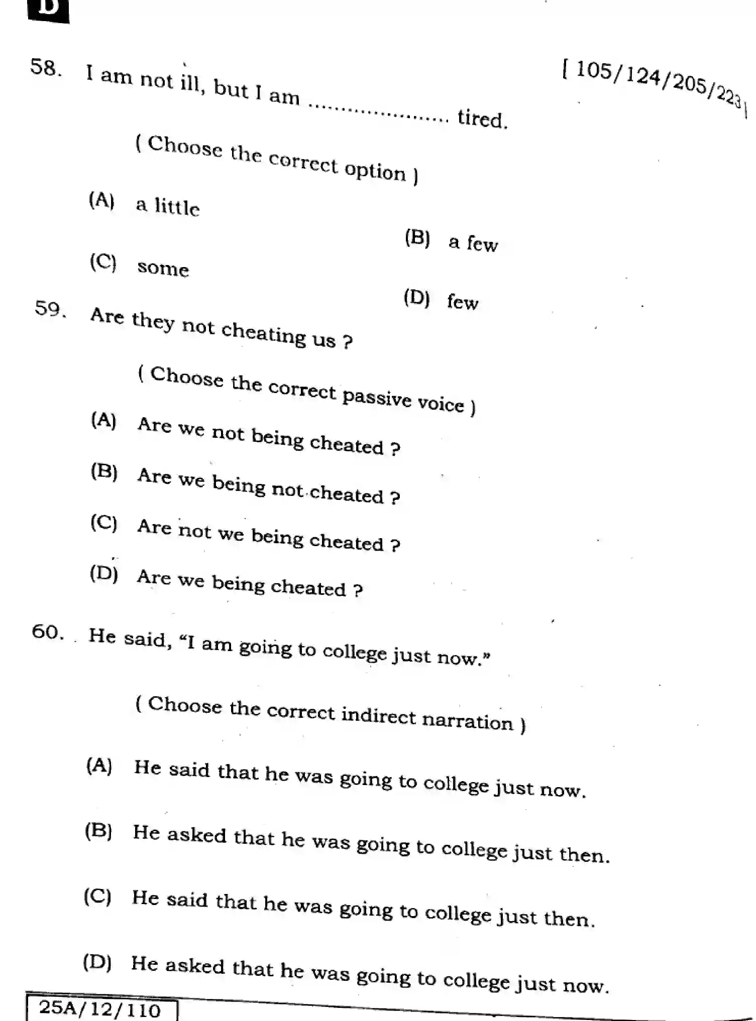 Bihar Board Class 2 2025 ENGLISH-105-124-205-223-SET-D Question Bank - Page 18