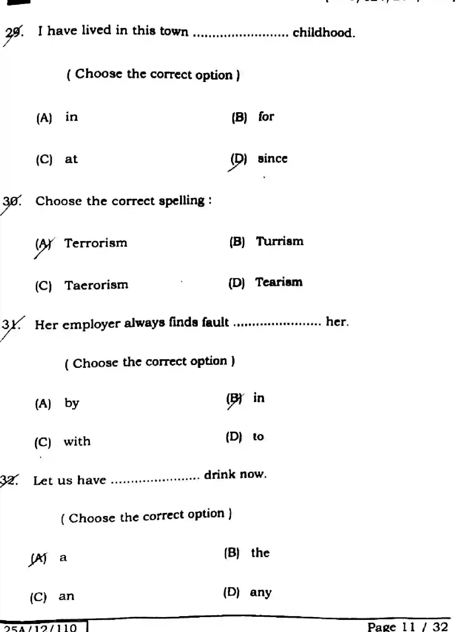 Bihar Board Class 2 2025 ENGLISH-105-124-205-223-SET-G Question Bank - Page 10