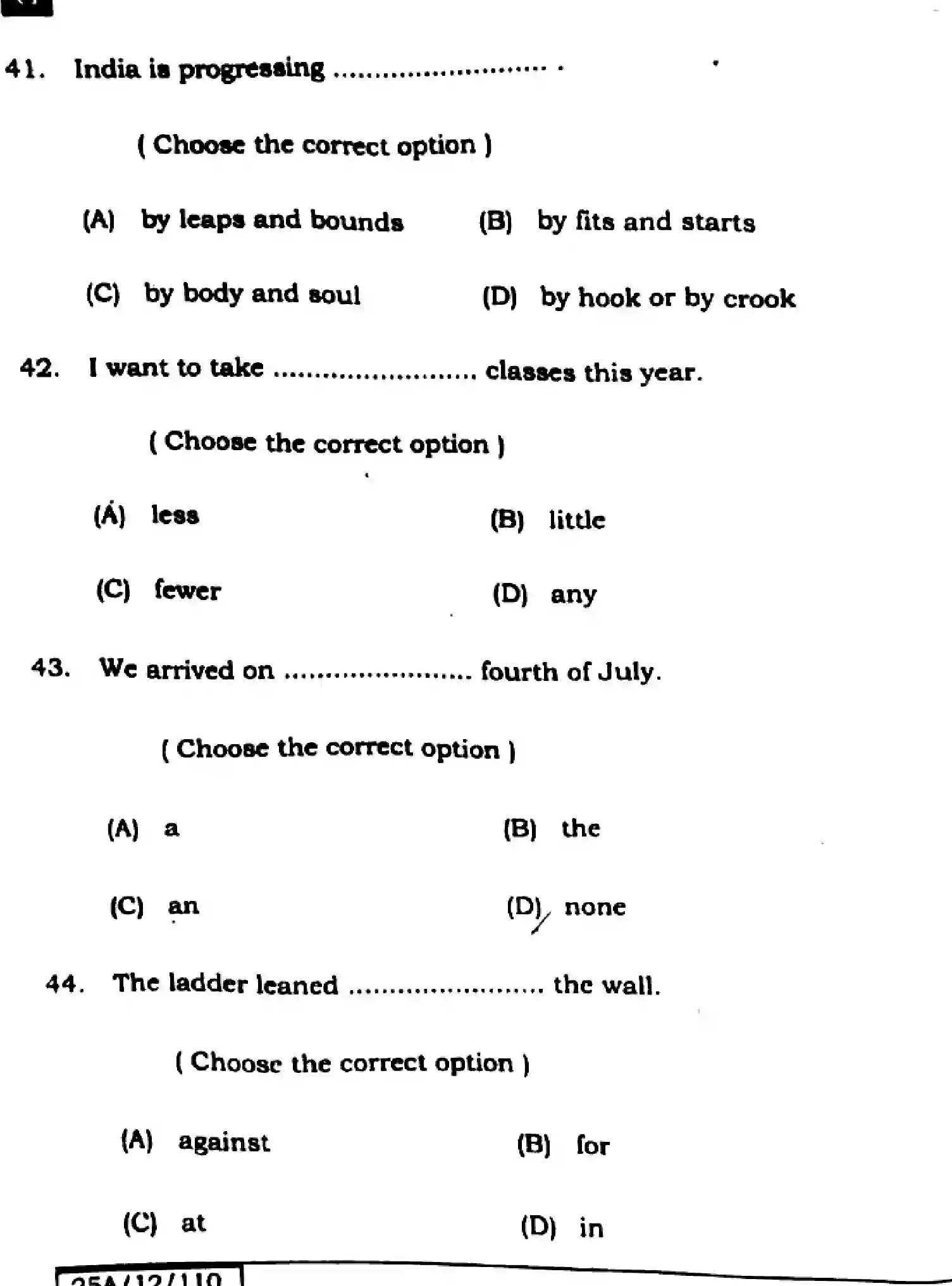 Bihar Board Class 2 2025 ENGLISH-105-124-205-223-SET-G Question Bank - Page 13