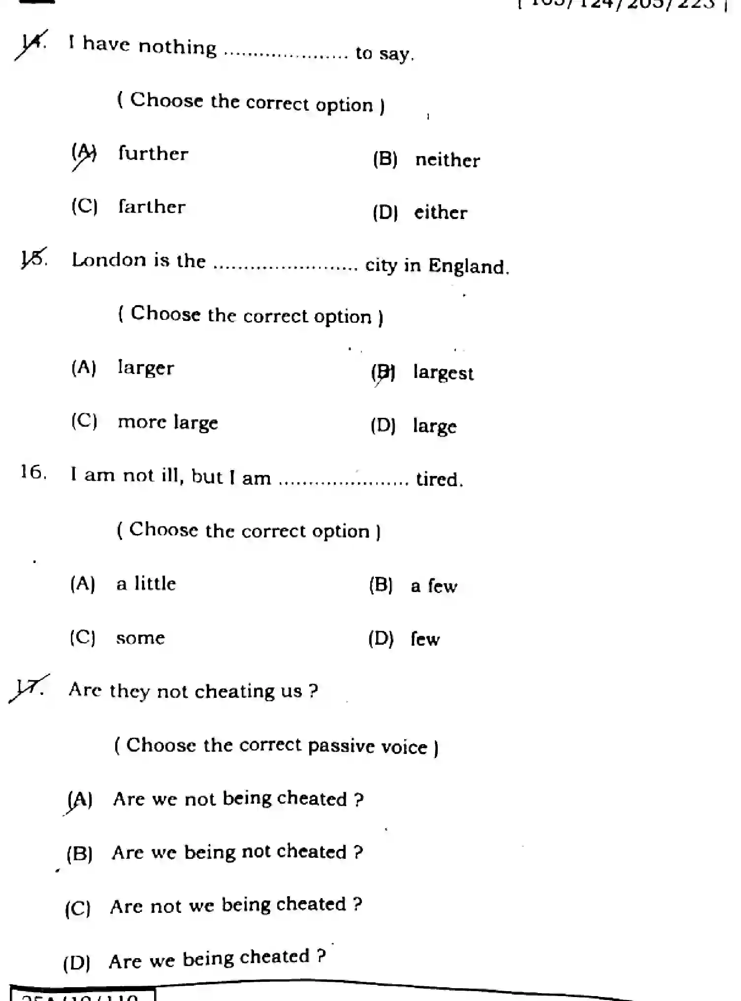 Bihar Board Class 2 2025 ENGLISH-105-124-205-223-SET-G Question Bank - Page 6