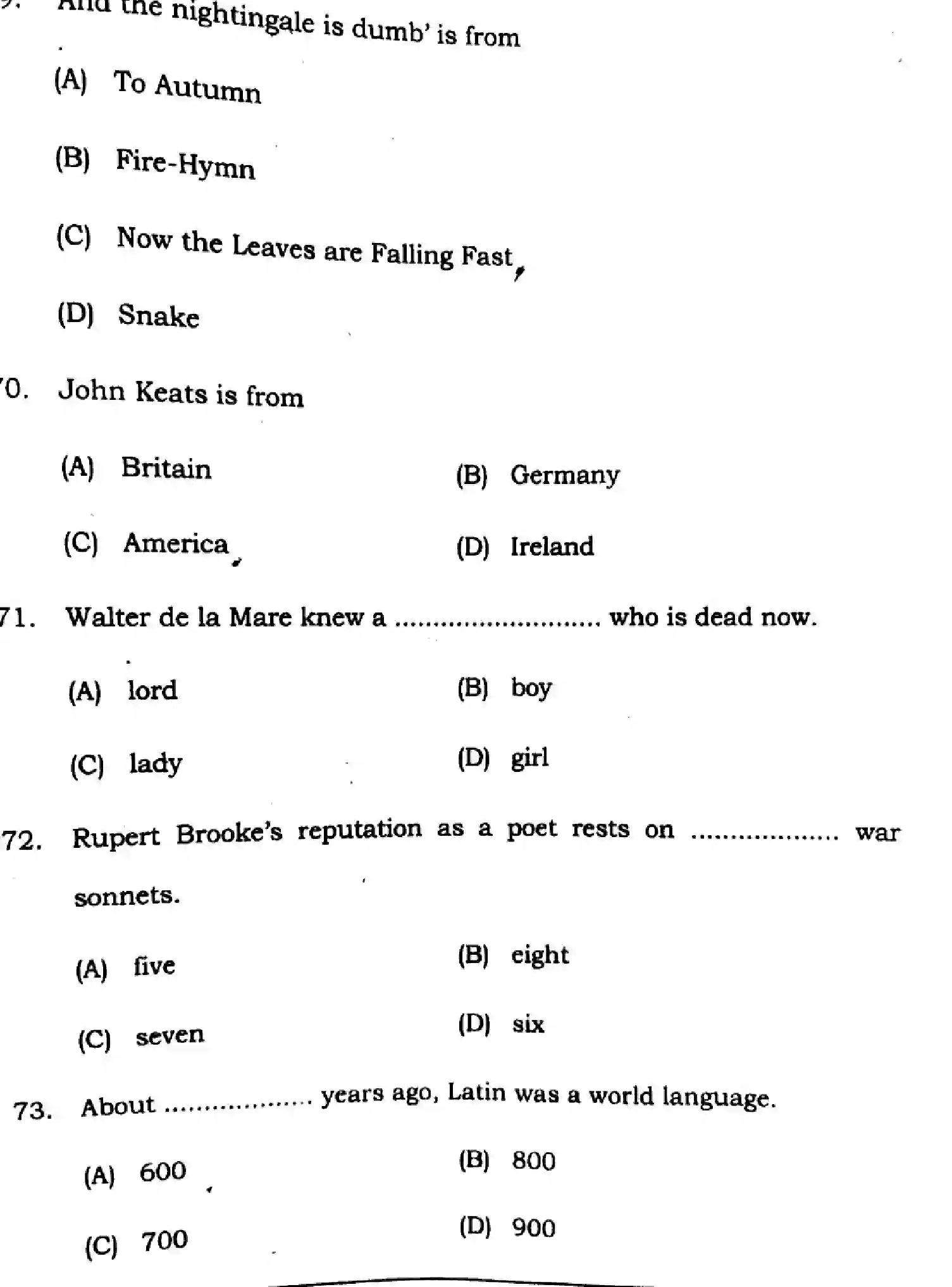 Bihar Board Class 2 2025 ENGLISH-305-330-SET-H Question Bank - Page 21