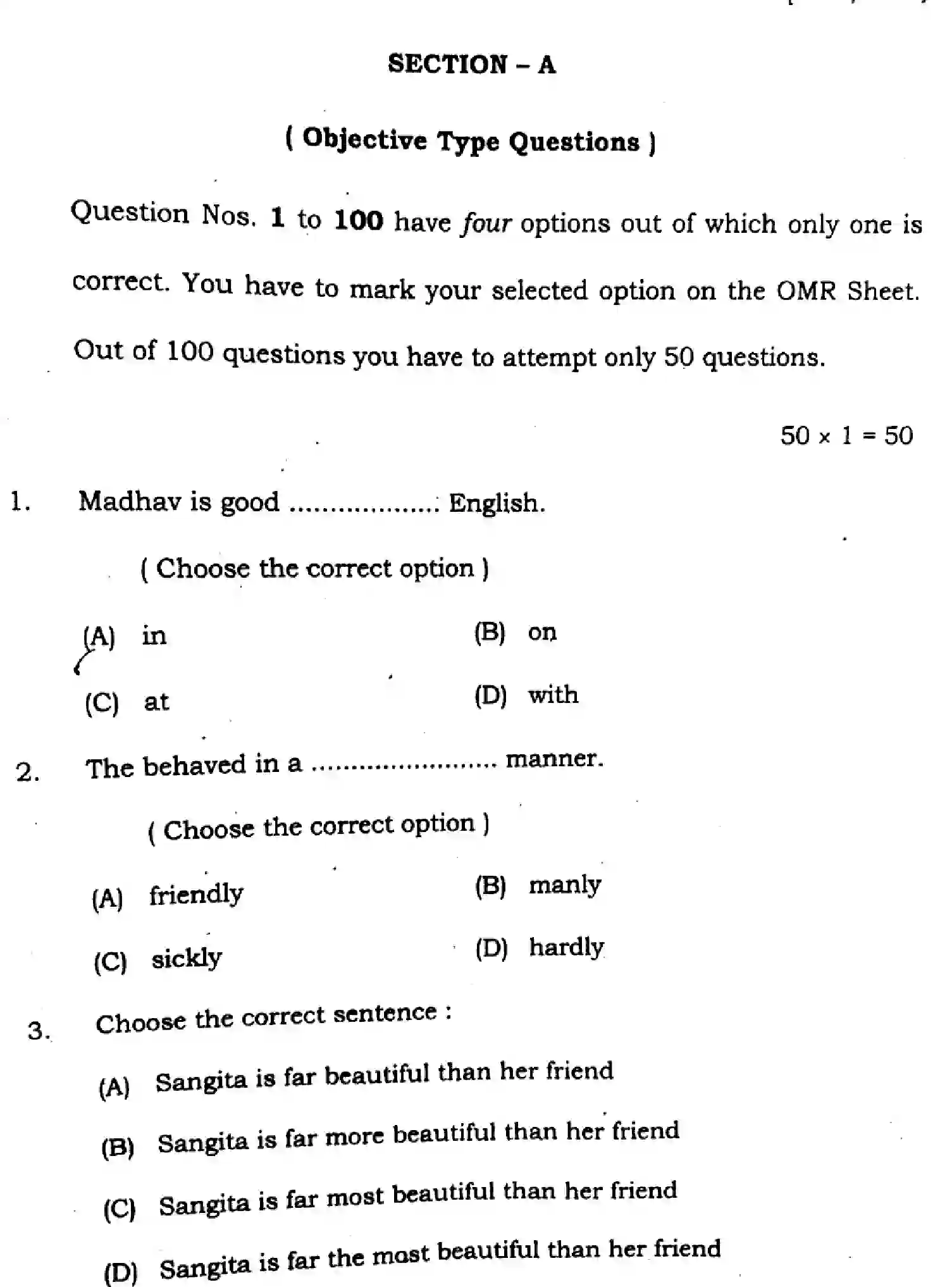 Bihar Board Class 2 2025 ENGLISH-305-330-SET-H Question Bank - Page 3