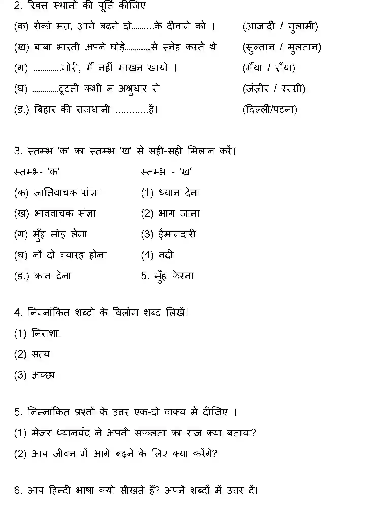 Bihar Board Class 8 2022 HY-RASHTRA-BHASHA-170123 Half Yearly - Page 3
